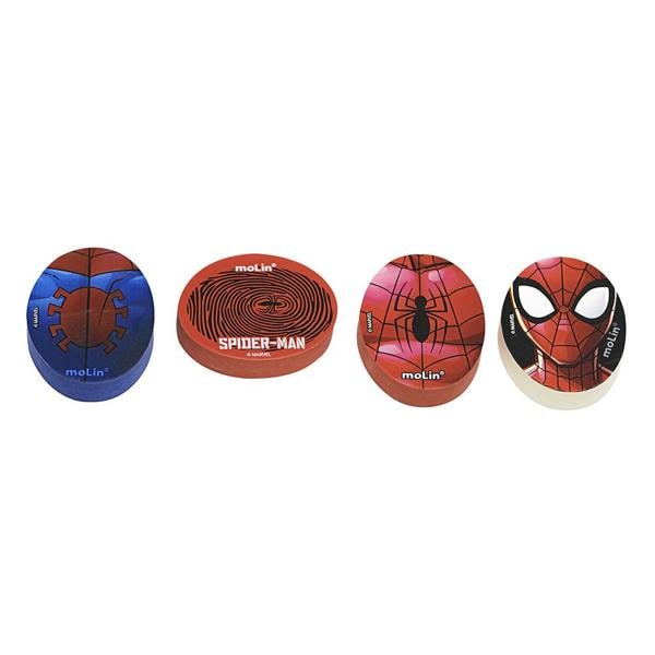 Borracha Homem Aranha Spiderman Marvel, Cores Sortidas, Molin - BT 2 UN