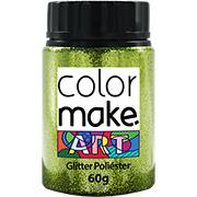 Glitter escolar verde claro 60g 7135 Colormake PT 1 UN