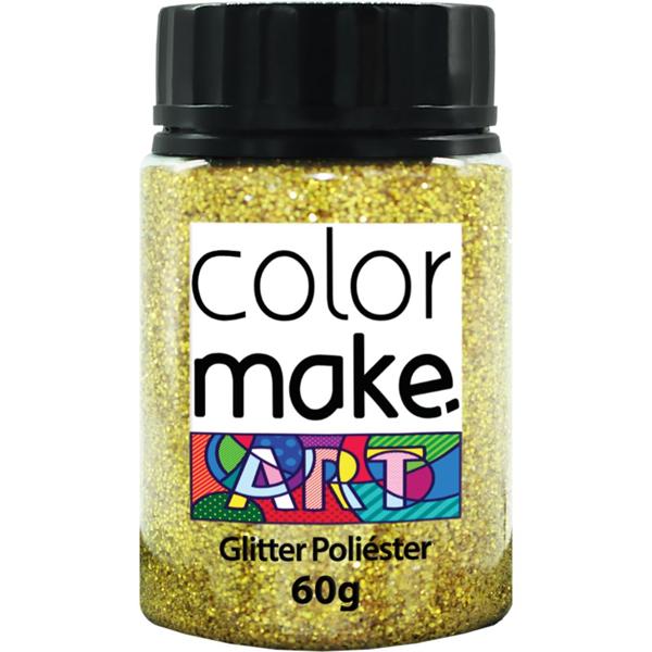 Glitter ouro holográfico 60g 7126 Colormake PT 1 UN