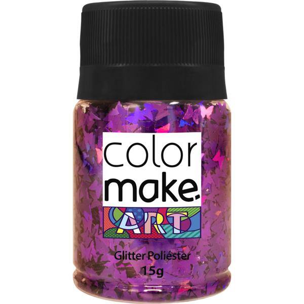 Glitter borboleta 15g roxo 7141 Colormake PT 1 UN