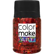 Glitter coração 15g vermelho 7142 Colormake PT 1 UN