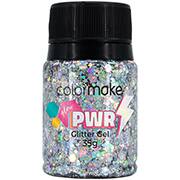 Glitter Gel, Prata, Glow Power, 35g, 2522, Colormake - PT 1 UN