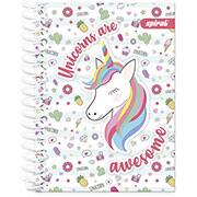 Caderneta 1/8 capa dura 200fls Fantasy 20902 Spiral Fan PT 1 UN