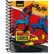 Caderneta 1/8 capa dura 96fls Marvel 20881 Spiral Mv PT 1 UN Caderneta 1/8 capa dura 96fls Marvel 20881 Spiral Mv PT 1 UN