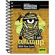 Caderneta 1/8 capa dura 96fls Minions 20882 Spiral Mim PT 1 UN