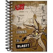 Caderneta 1/8 capa dura 200fls Looney Tunes 20917 Spiral Lt PT 1 UN Caderneta 1/8 capa dura 200fls Looney Tunes 20917 Spiral Lt PT 1 UN