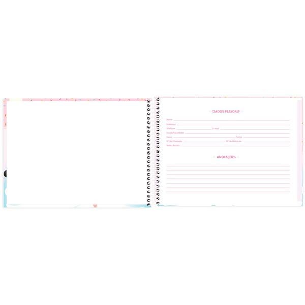 Caderno Cartografia e Desenho Capa Dura 48 Folhas Disney Tsum Tsum Spiral - PT 1 UN