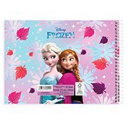 Caderno Cartografia e Desenho Capa Dura 80 Folhas Disney Frozen Spiral - PT 1 UN