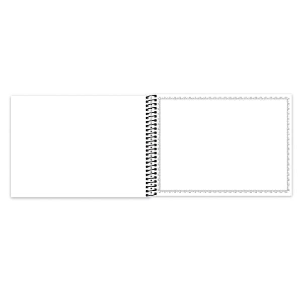 Caderno de desenho e cartografia 96fls capa dura milimetrado 79170 Spiral PT 1 UN