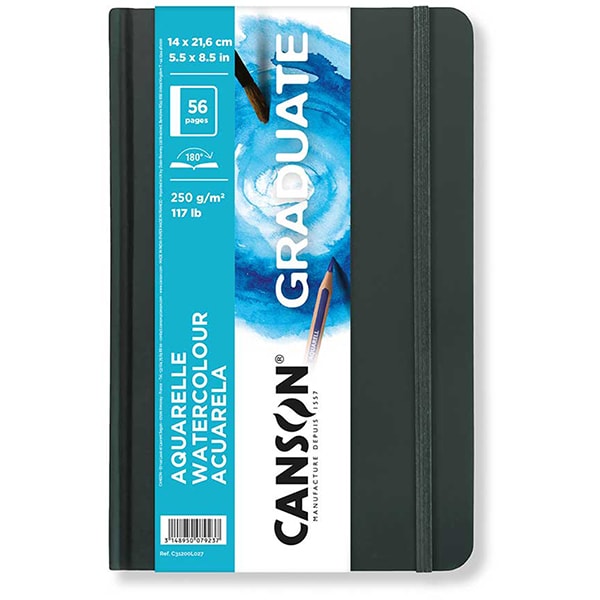 Caderno Artbook Watercolour, 28 folhas, 250g, Preto, C31200L027, Canson - PT 1 UN