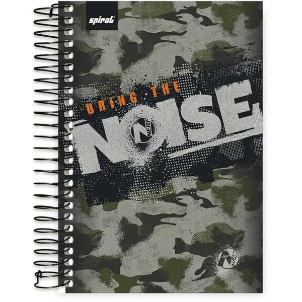 Caderno 1/4 espiral capa dura 96fls Nerf 20995 Spiral Nrf PT 1 UN