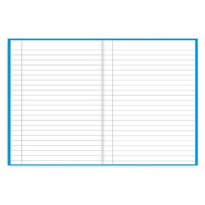 Caderno 1/4 Capa Dura Brochura Costurado 96 folhas, Azul, Spiral, 74496 - PT 1 UN