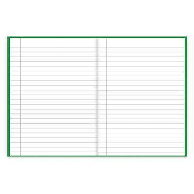 Caderno 1/4 Capa Dura Brochura Costurado 96 folhas, Verde, Spiral, 74502 - PT 1 UN