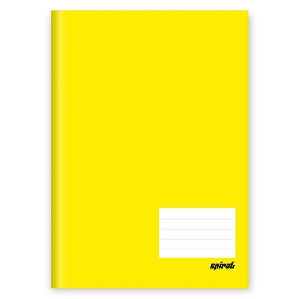 Caderno 1/4 Capa Dura Brochura Costurado 48 folhas, Spiral Amarelo, Spiral, 74441 - PT 1 UN
