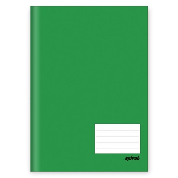 Caderno 1/4 Capa Dura Brochura Costurado 48 folhas, Spiral Verde, Spiral, 74465 - PT 1 UN
