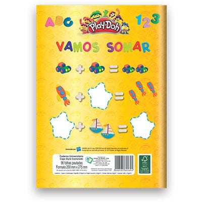 Caderno Universitário Capa Dura Costurado 96fl Play Doh 02694 Play Doh PT 1 UN