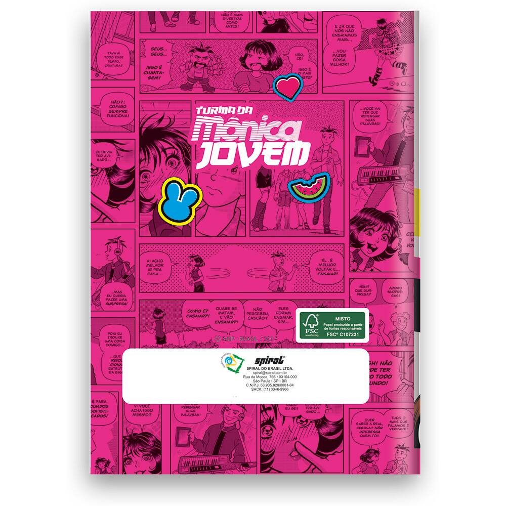 Caderno 1/4 capa dura costurado 96fls