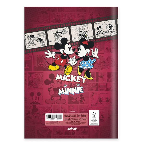 Caderno Universitário Capa Dura Costurado 96fl M. Disney Minnie 20718 Spiral Dm - PT 1 UN