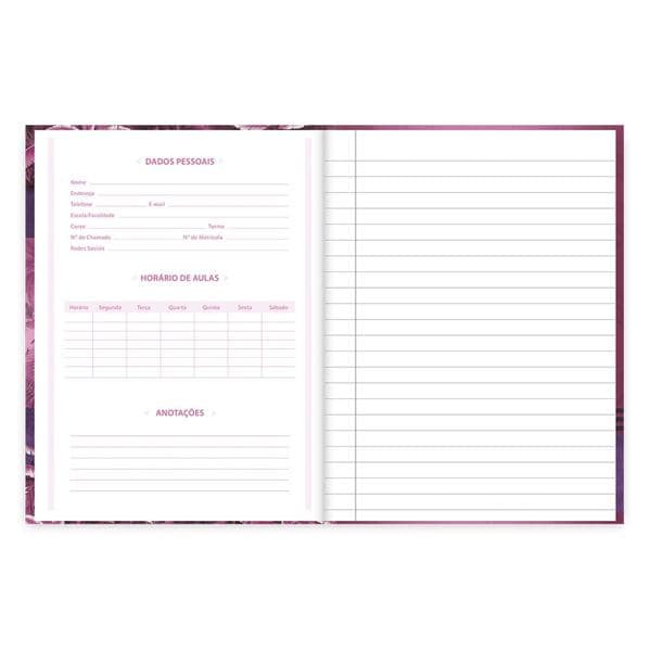 Caderno 1/4 capa dura costurado 96 folhas, Hang Loose, Spiral, 20848 - PT 1 UN