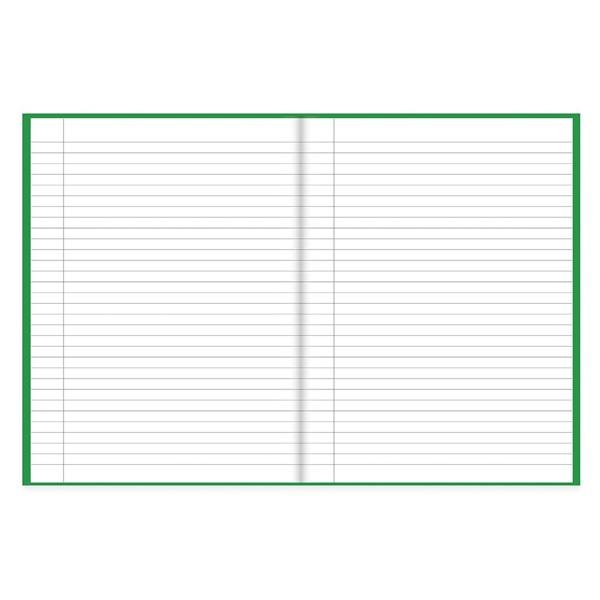 Caderno Universitário Capa Dura Costurado 96 folhas, Verde, Spiral, 64596 - PT 1 UN