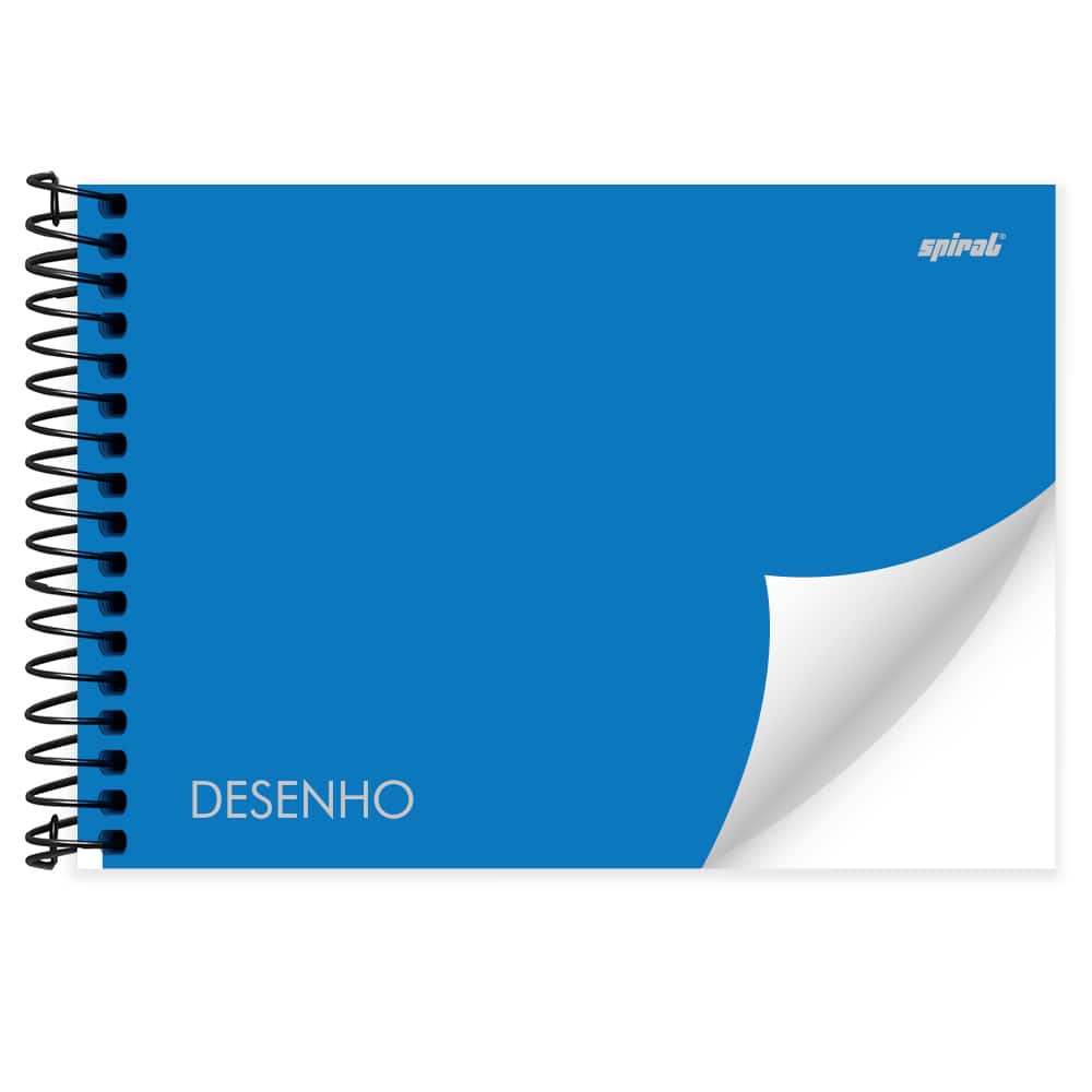 Caderno 1/4 desenho 48fls capa dura 79194 Spiral PT 1 UN - Escolar ...