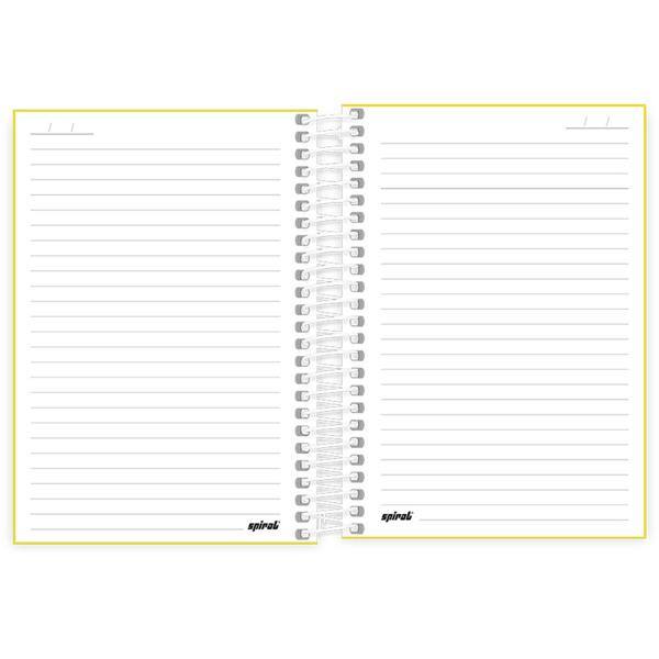 Caderno 1/4 Capa Polipropileno Espiral 160 Folhas Lumi Amarelo Spiral - PT 1 UN