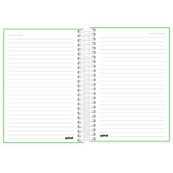 Caderno 1/4 Capa Polipropileno Espiral 160 Folhas Lumi Verde Spiral - PT 1 UN