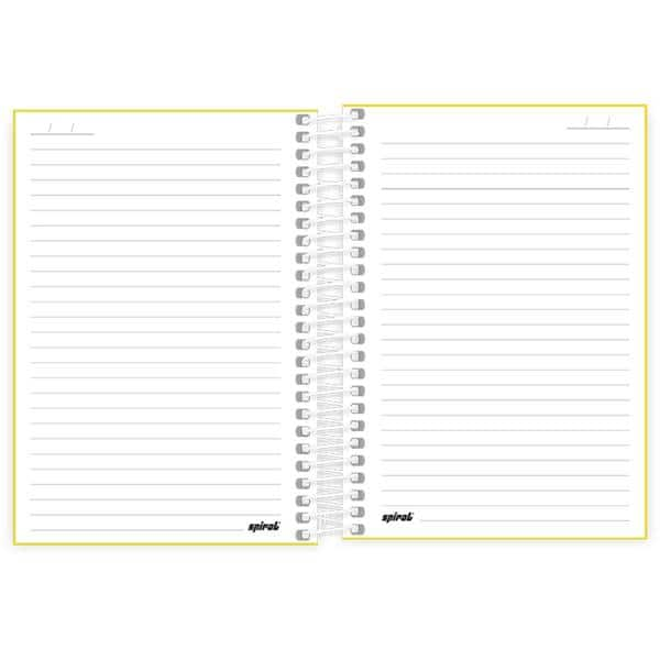 Caderno 1/4 Capa Polipropileno Espiral 80 Folhas Lumi Amarelo Spiral - PT 1 UN