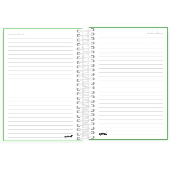 Caderno 1/4 Capa Polipropileno Espiral 80 Folhas Lumi Verde Spiral - PT 1 UN