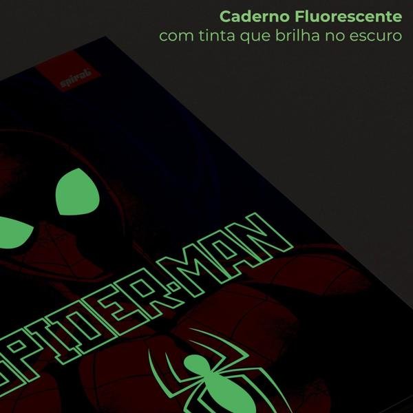 Caderno 1/4 Capa Dura Espiral 80 Folhas Marvel Homem Aranha - Spiderman Spiral - PT 1 UN