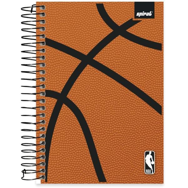 Caderno 1/4 Capa Dura Espiral 80 Folhas NBA Spiral - PT 1 UN