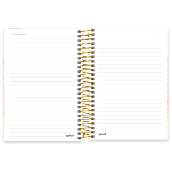 Caderno 1/4 Capa Dura Espiral 80 Folhas Snoopy - Peanuts Spiral - PT 1 UN