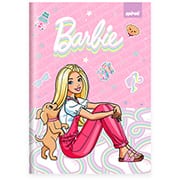 Caderno 1/4 Capa Dura Brochura Costurado 80 Folhas, Barbie Mattel Spiral -  PT 1 UN