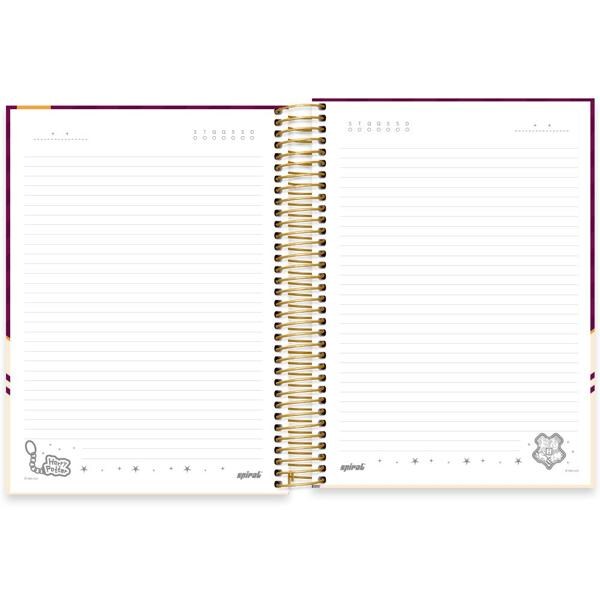 Caderno Universitário Capa Dura 15X1 240 Folhas Warner Harry Potter Charms Spiral - PT 1 UN