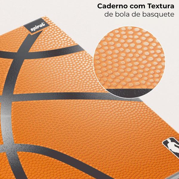 Caderno Universitário Capa Dura 15X1 240 Folhas NBA Spiral - PT 1 UN