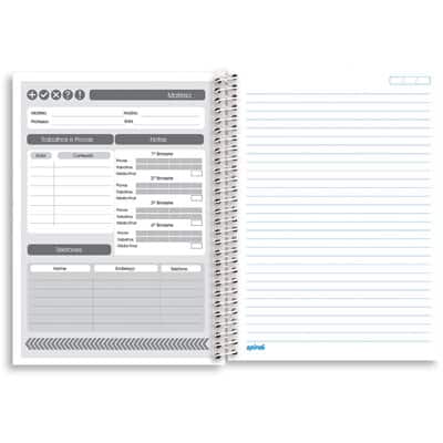 Caderno Universitário Capa Dura 10x1 200fl Imagem&Mensagem 97761 Spiral PT 1 UN Caderno Universitário Capa Dura 10x1 200fl Imagem&Mensagem 97761 Spiral PT 1 UN