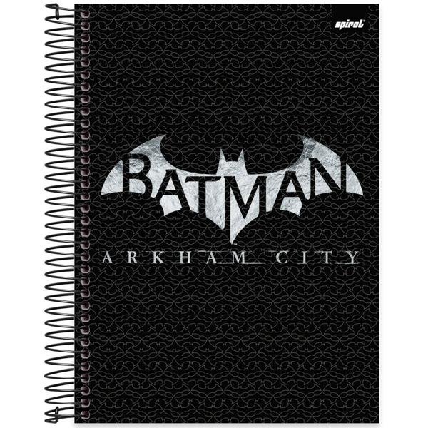 Caderno Universitário Capa Dura 20X1 320 Folhas Warner Batman Arkham City Spiral - PT 1 UN