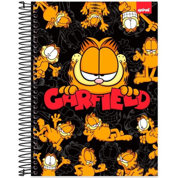 Caderno Universitário Capa Dura 20X1 320 Folhas Garfield Spiral - PT 1 UN