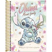 Caderno Universitário Capa Dura 20X1 320 Folhas Stitch Disney Spiral - PT 1 UN