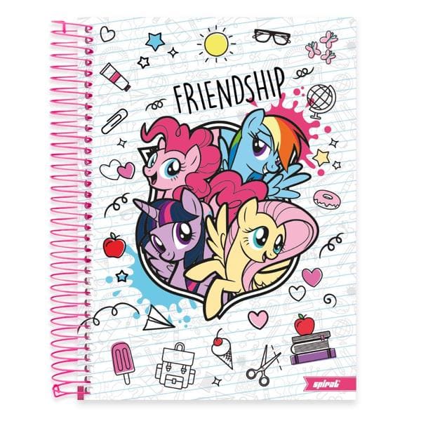 Caderno Universitário Capa Dura 10x1 200fl Little Pony 19814 Spiral Ltp ...