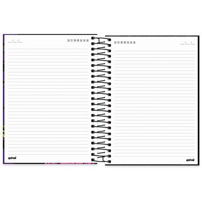 Caderno Universitário Capa Dura 20x1 400 fls Monsters 19952 Spiral Mon PT 1 UN