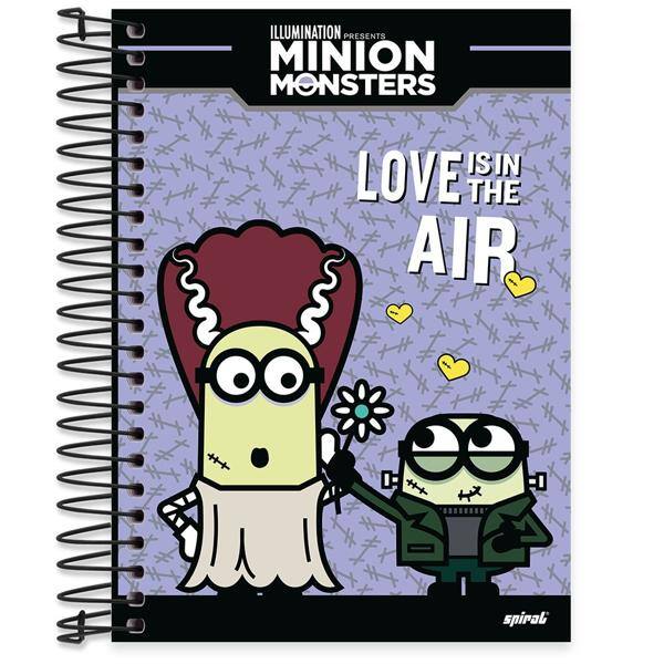 Caderno Universitário Capa Dura 15x1 300 fls Minions 19942 Spiral Mim PT 1 UN