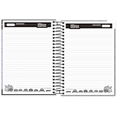 Caderno Universitário Capa Dura 15x1 300 fls Minions 19942 Spiral Mim PT 1 UN