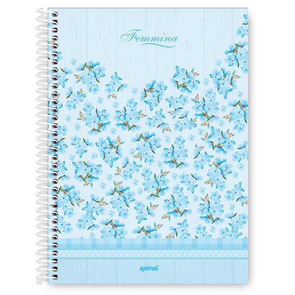 Caderno Universitário capa dura 4x1 96 fls Femmina 20064 Spiral Fem PT 1 UN