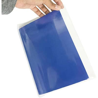 Capa p/caderno brochurinha PVC transparente 3876 Plastpark PT 5 UN