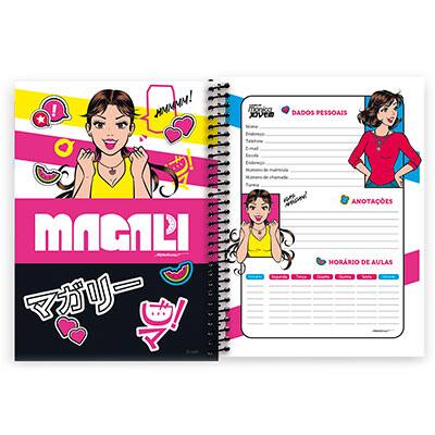 Caderno Universitário Capa Dura 20x1 400fl Turma da Mônica Jovem 09210 Spiral Tdj PT 1 UN