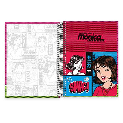 Caderno Universitário Capa Dura 15x1 300 fls Turma da Mônica Jovem 19598 Spiral Tdj PT 1 UN