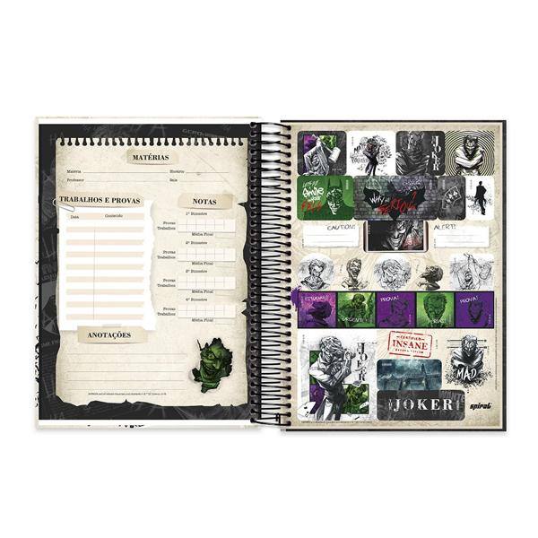 Caderno Universitário Capa Dura 15x1 300fls Joker 20581 Spiral Jok PT 1 UN