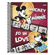 Caderno univ.capa dura 15x1 300fls Mickey&Minnie 20563 Spiral Dm PT 1 UN PT 1 UN