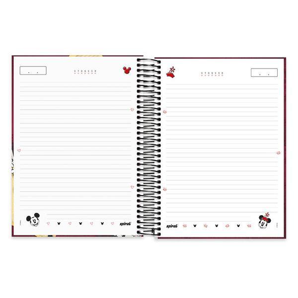 Caderno univ.capa dura 15x1 300fls Mickey&Minnie 20563 Spiral Dm PT 1 UN